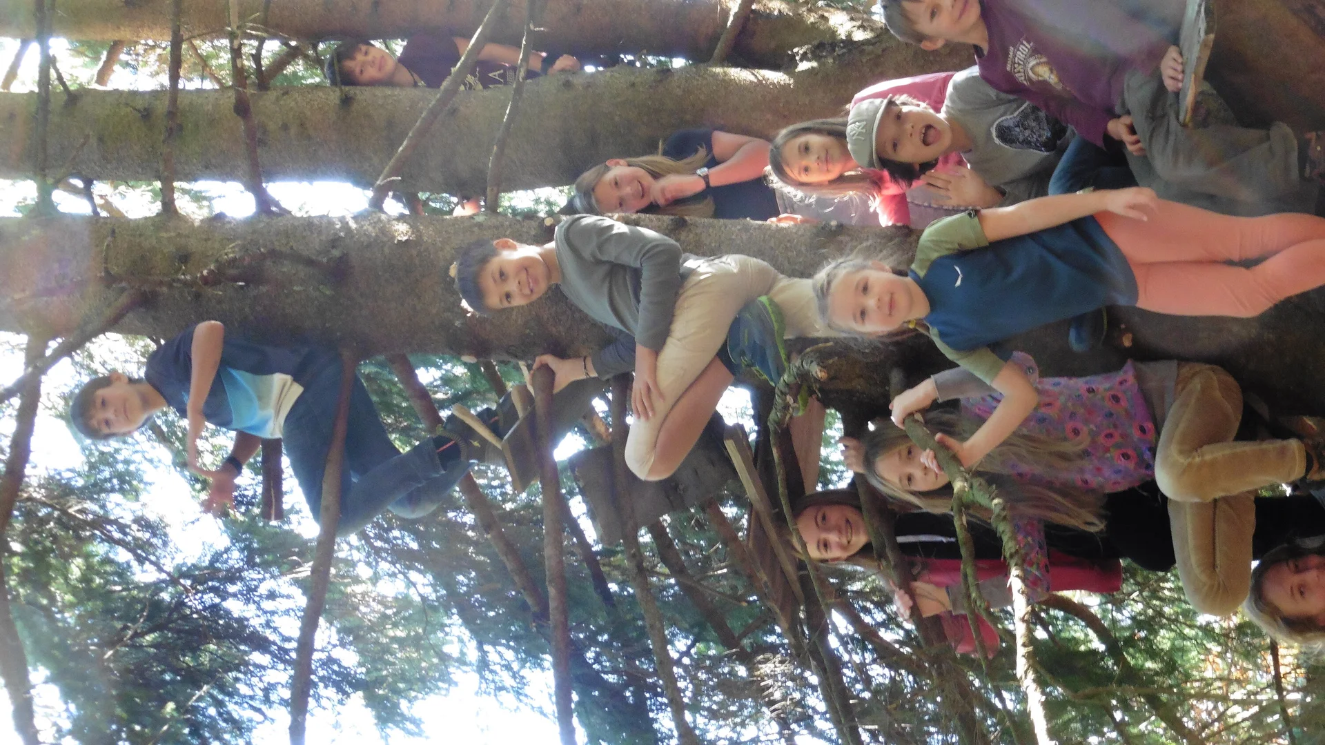 Kinder auf dem Baum | © Bergfreunde München/TAN