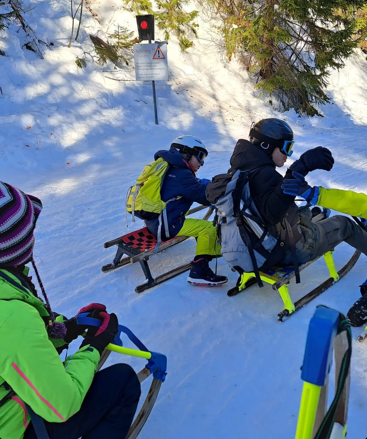 Rodeln an der unteren Firstalm | © Bergferunde München/TAN