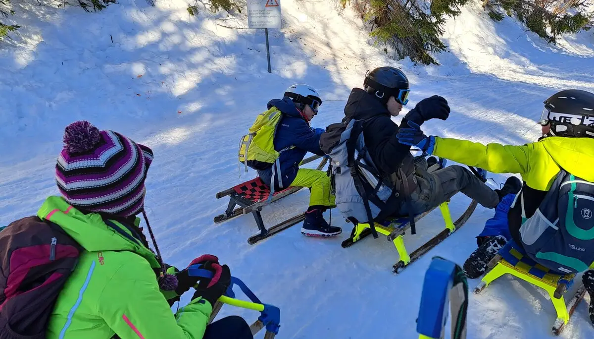 Rodeln an der unteren Firstalm | © Bergferunde München/TAN