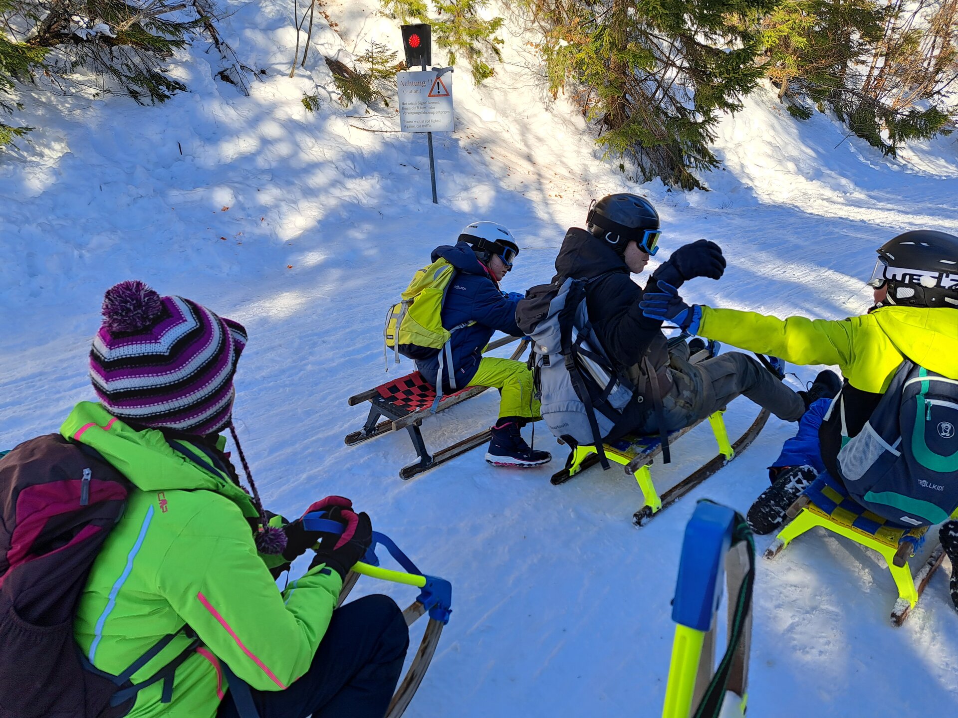 Rodeln an der unteren Firstalm | © Bergferunde München/TAN