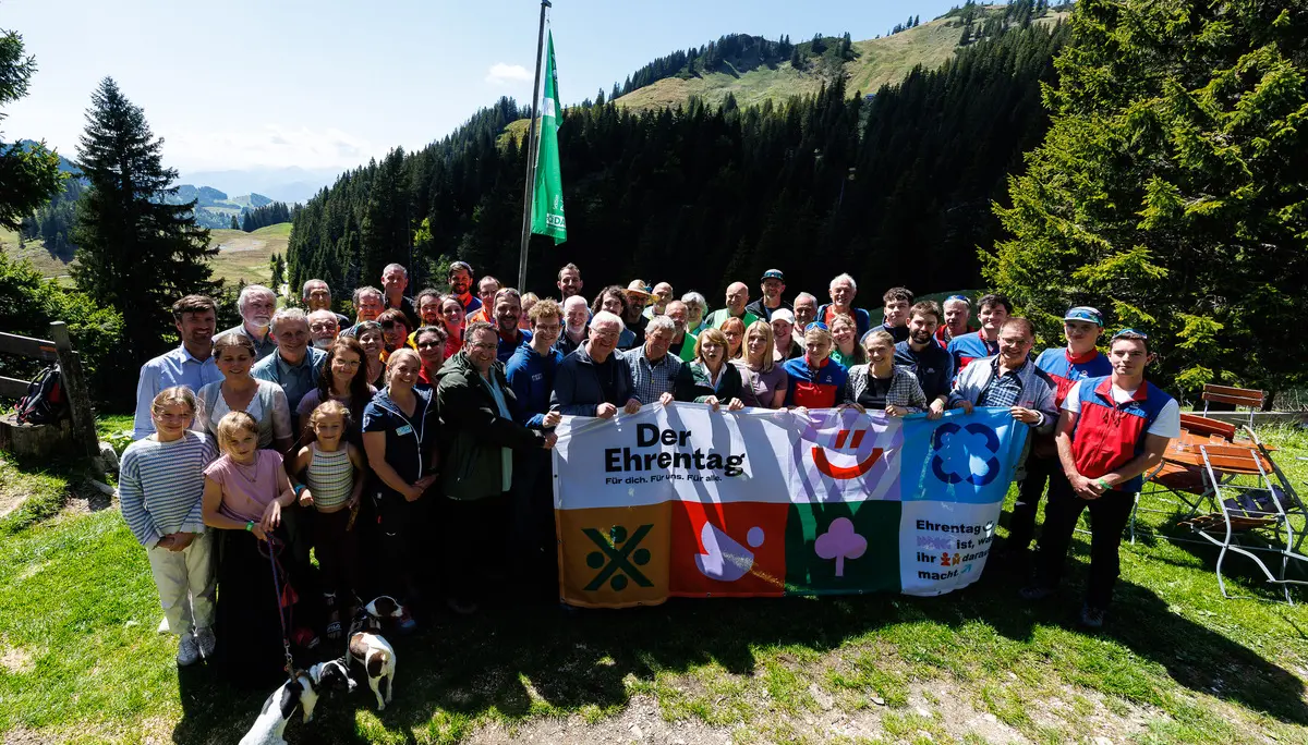 © Gruppenfoto auf der Priener Hütte, Foto Marco Kost