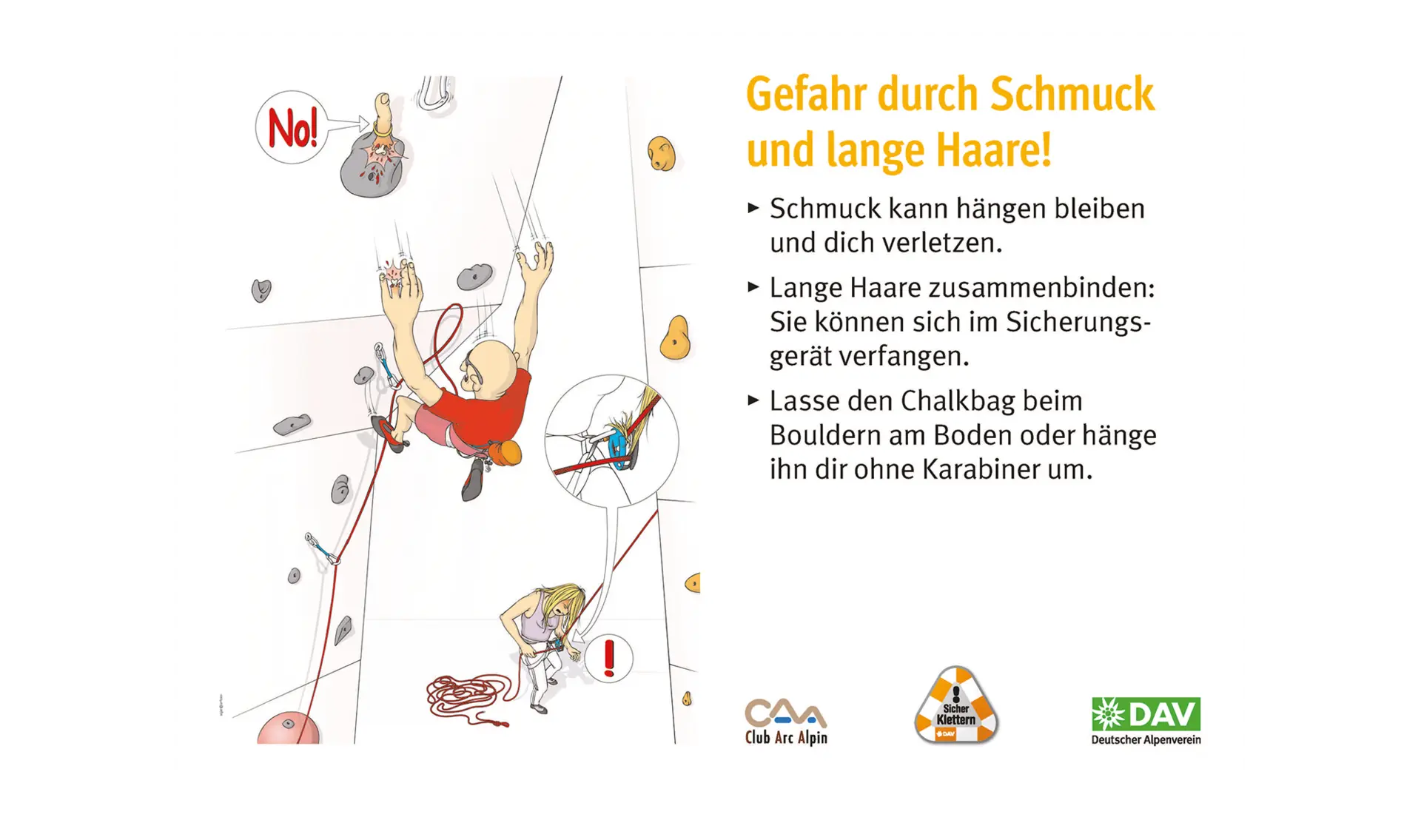 Hallenregeln für Klettern vom DAV. Regel Nummer zehn: Handy, Musik und Tiere stören | © DAV
